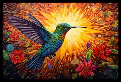 Plakat 45x30cm Koliber Barw na Arena.pl