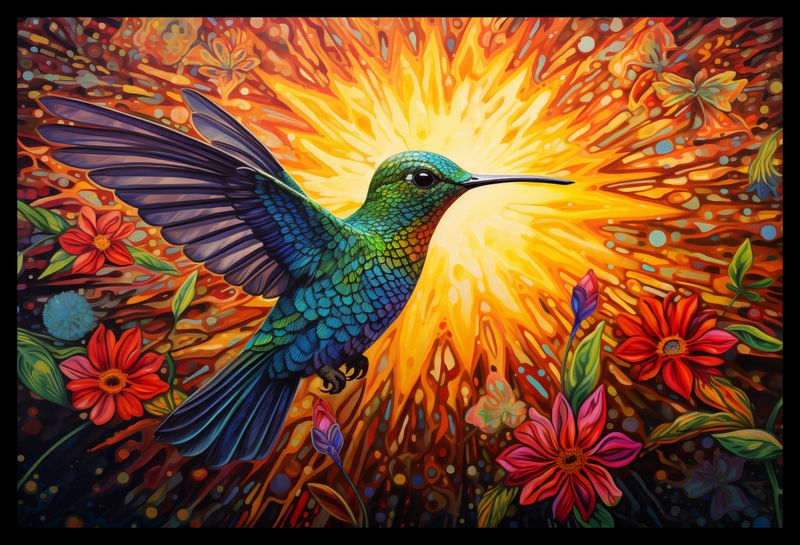 Plakat 45x30cm Koliber Barw zdjęcie 2