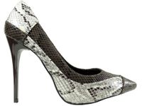 Szpilki damskie wzorzyste jak skóra węża  39