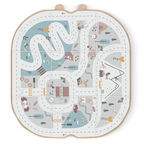 Pojemnik na zabawki i mata NK-408 Nukido - szary na Arena.pl