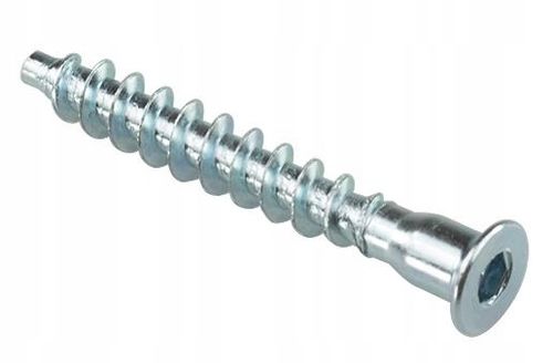 KONFIRMATY WKRĘTY DO DREWNA KONFIRMAT WKRĘT + WIERTŁO 6,4x50 mm ZESTAW na Arena.pl