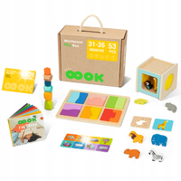 BOX PUDEŁKO XXL MONTESSORI EDUKACYJNE 7w1 SENSORYCZNE 31-36 MIES TOOKY TOY