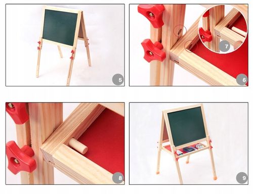 Drewniana Tablica Magnetyczna Kredowa magnesy 709 45 x 90cm na Arena.pl