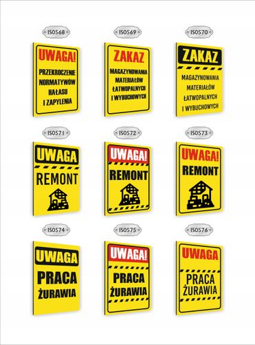 Tabliczka znak informacyjny dibond nadruk uv 40x30 UWAGA droga pożarowa na Arena.pl