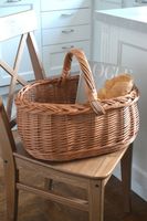 WIKLINOWY KOSZYK NA ZAKUPY, kosz na grzyby, prezent, piknik, duży