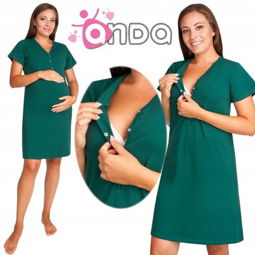 Koszula ABIGAIL nocna ciążowa do karmienia piersią S/M na Arena.pl