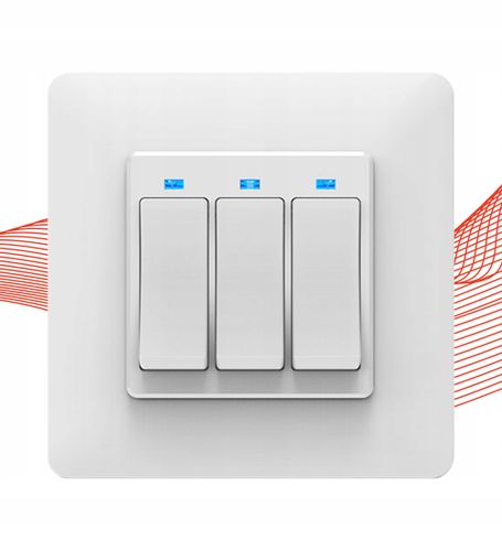 Przełącznik Włącznik 3 Obwody ZigBee TUYA Przycisk PSMART Biały na Arena.pl