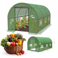 Szklarnia OGRODOWA 2x3m Tunel FOLIOWY Namiot mocny na pomidory OGRÓD zioła
