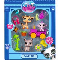 Zestaw figurek Basic Fun Littlest Pet Shop Safari Set 3 szt.