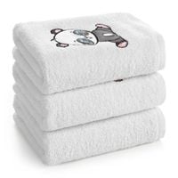 Ręcznik dziecięcy Baby73 100X100 cm biały 450 g/m² bawełna panda