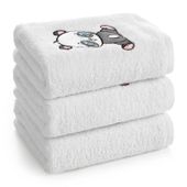 Ręcznik dziecięcy Baby73 100X100 cm biały 450 g/m² bawełna panda