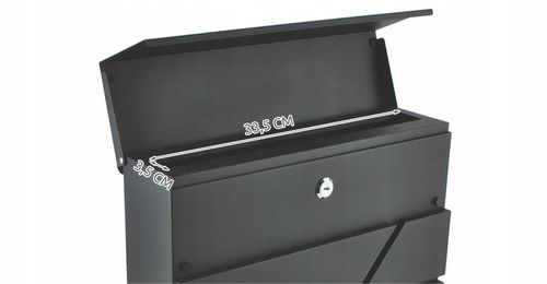 Skrzynka na Listy Pocztowa Gazety Pocztę Duża Listowa A4 Antracyt do Domu na Arena.pl