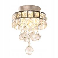 ZYRANDOL KRYSZTALOWY E14 LAMPA SUFITOWA WISZACA CHROM NOWOCZESNA DO SALONU