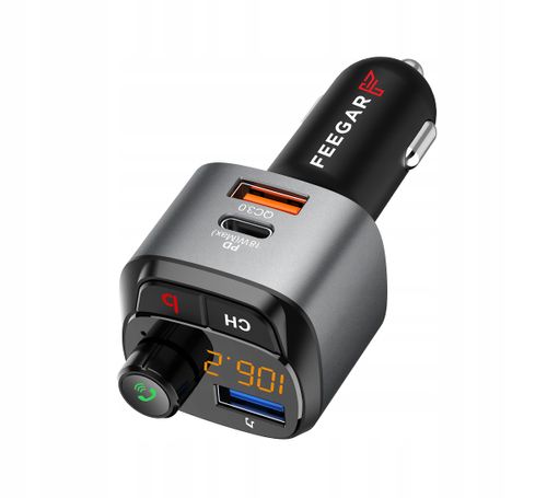 Feegar Transmiter Fm Bluetooth Ładowarka Qc 3.0 Pd na Arena.pl