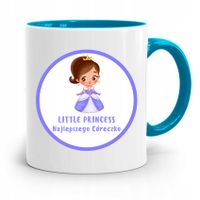 Kubek Błękitny Dla Córki Little Princess Z Nadrukiem Ze Zdjęciem
