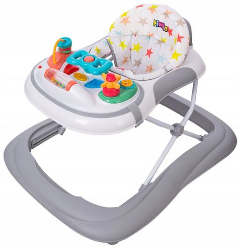 PIMKO ZIPPI CHODZIK DLA DZIECKA INTERAKTYWNY CHODAK DO NAUKI CHODZENIA GREY na Arena.pl