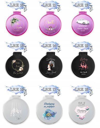 LUSTERKO personalizowane podziękowania dla gości ŚLUB WESELE wasze imiona na Arena.pl