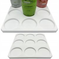 STOJAK PODKŁADKA NA SYROPY 9 MIEJSC BIAŁY