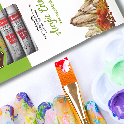 farby akrylowe w tubkach zestaw 12 sztuk 6ml na Arena.pl