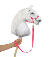 uwiąz dla hobby horse z taśmy - neon pink