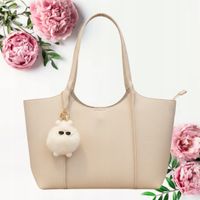 Damska torebka klasyczna Shopper na ramię Listonoszka Torebka do ręki Beż