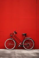 Plakat 61x90,5cm Czerwony Rower