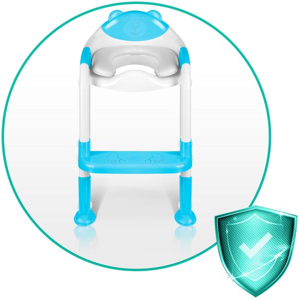 Nakładka na sedes z drabinką miś Ricokids 729200 niebieska zdjęcie 8