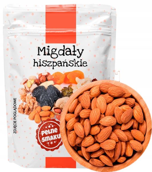Migdały całe 1kg HISZPAŃSKIE zdjęcie 1