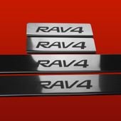 Listwa progowa TOYOTA RAV-4 MK3 RAV4 Stal nierdzewna 304 połysk 4szt