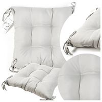 PODUSZKA NA LEŻAK HUŚTAWKĘ KRZESŁO UV DESZCZ PIKOWANA BEŻOWA WIĄZANA 45X45