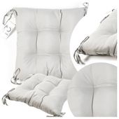 PODUSZKA NA LEŻAK HUŚTAWKĘ KRZESŁO UV DESZCZ PIKOWANA BEŻOWA WIĄZANA 45X45