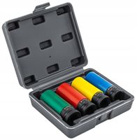 ZESTAW NASADEK UDAROWYCH DO FELG ALUMINIOWYCH 17/19/21/22 MM KOLOROWE 4 SZT