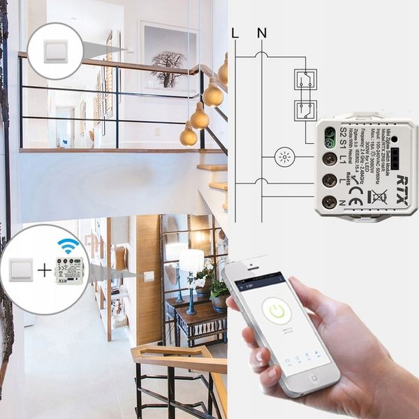 RTX Moduł MINI Przekaźnik Sterownik 16A TUYA ZigBee zdjęcie 15