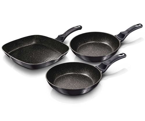 zestaw 3 patelni granitowych berlinger haus bh-6904 carbon pro na Arena.pl