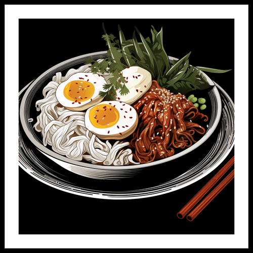 Plakat 70x70cm Ramen w Sztuce na Arena.pl