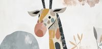 Plakat 91,3x44,5cm Żyrafa Bambino
