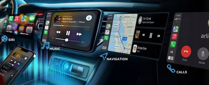 Bezprzewodowy Adapter Mini USB CarPlay do iPhone iOS zdjęcie 4