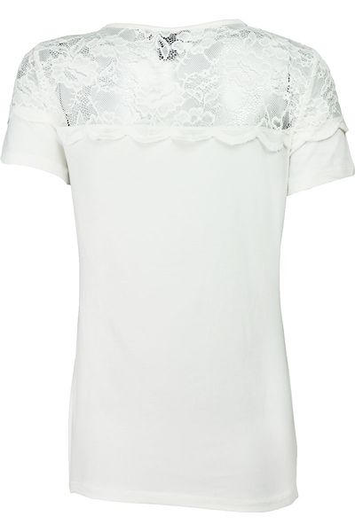 Kremowa Bluzka, Koronka (D) - 38 / M zdjęcie 2