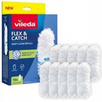 10x wkład do miotełki do kurzu Vileda Flex Catch włókna 100% z recyklingu