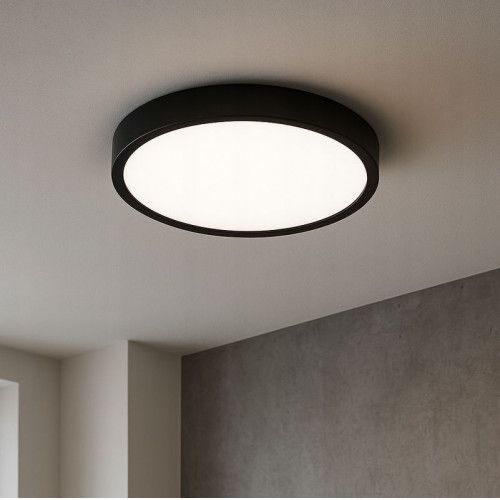 PLAFON LED 18W CZARNY IP44 4000K 1800LM ŚWIATŁO NEUTRALNE na Arena.pl