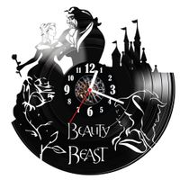 Zegar ścienny z płyty winylowej Piekna i bestia 917.14