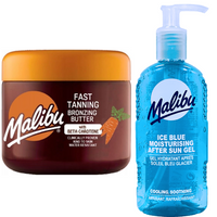 Malibu Przyspieszacz Do Opalania 300ml + Żel Po Opalaniu 200ml