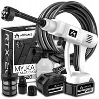 MYJKA CIŚNIENIOWA AKUMULATOROWA 60BAR 2 X AKU 4AH 21V MULTI DYSZA ZESTAW