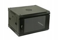 Szafa rack 19" wisząca 6U 450 składana czarna