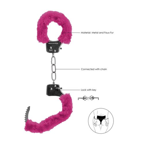 Pleasure Handcuffs Furry Pink na Arena.pl