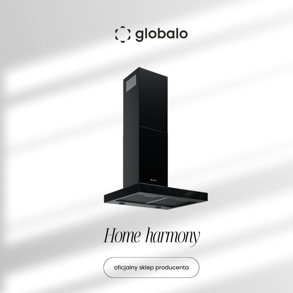 Okap kuchenny GLOBALO VERTA 60.3 H2H BLACK zdjęcie 1
