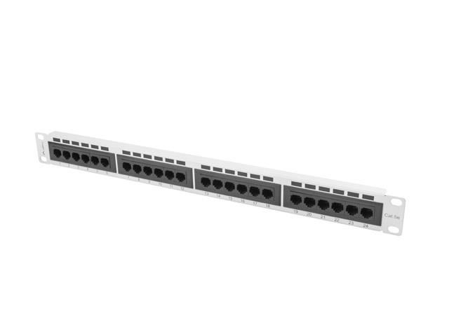 Patch panel Lanberg PPU5-1024-B 24 port 1U kat.5e czarny zdjęcie 6