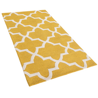 Dywan wełniany 80 x 150 cm żółty SILVAN Dywan wełniany 80 x 150 cm żółty SILVAN
