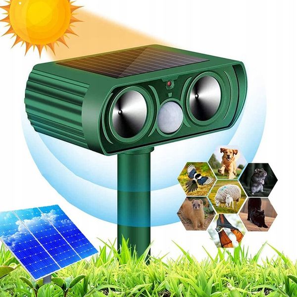ULTRADŹWIĘKOWY ODSTRASZACZ KOTÓW, SOLARNY ODSTRASZACZ KOTÓW, DO OGRODU zdjęcie 1