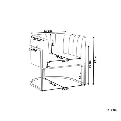 Fotel welurowy szary LARVIK na Arena.pl